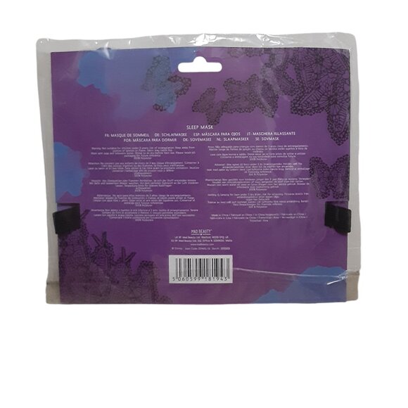 Maleficent Sleep Mask Blindfold Disney Villains Sleeping Beauty Travel Accessory - Picture 2 of 2